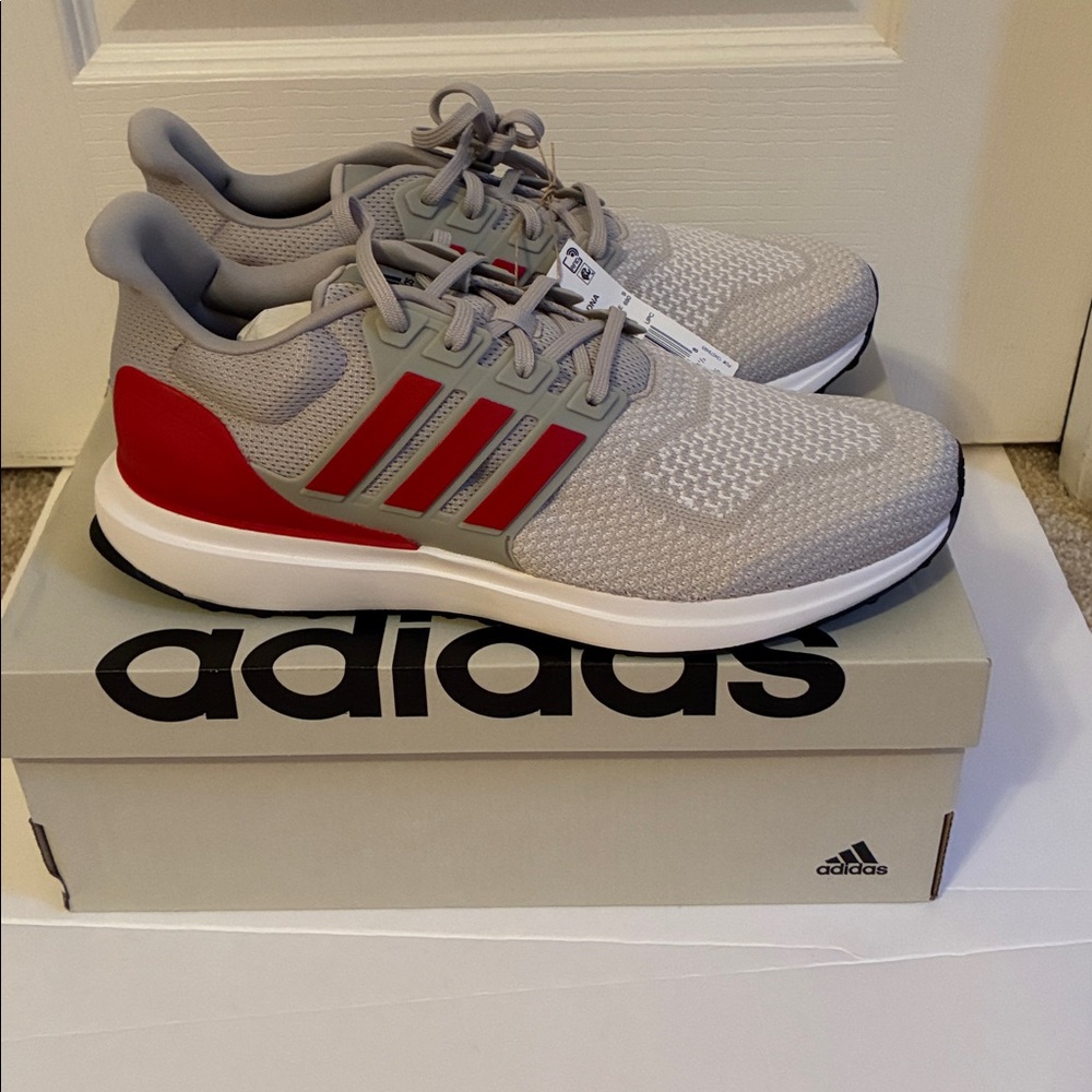 NWT Adidas Men's UBounce DNA Running Shoe - Shadow Red/Gray Sz 9.5
